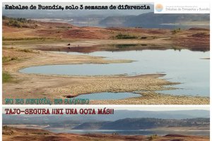 Imágenes del embalse de buendía enviadas por la mancomunidad de municipios ribereños.