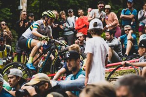 Una campeona en acción.