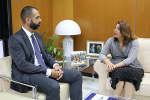 Reunión entre el alcalde de la capital y la consejera de Agricultura