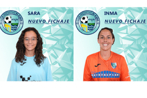 Las dos nuevas jugadoras del C D El Ejido.