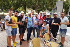 La Peña Turki Al-Sheikh se estrenó en el partido en Málaga.