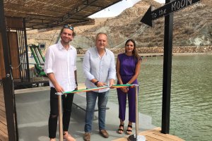 Inauguración del Cable Ski de Cuevas.