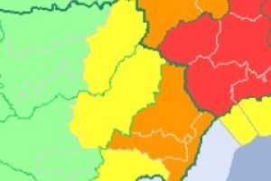 Avisos por lluvias de la Aemet para este jueves.