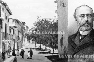 En Vélez Rubio sus habitantes sufrieron la crecida imponente del río Guadalentín y las ramblas. El ministro de la Gobernación, Francisco Silvela, izd