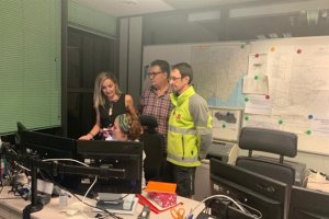 Maribel Sánchez visita las instalaciones de Emergencias 112.