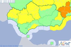Previsión de Aemet para el sábado.
