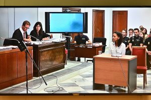 Foto de la sala en la que se juzga a Ana Julia Quezada.