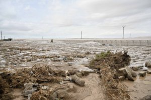 Una cantidad de invernaderos de San Isidro en Níjar quedaron tirados en el suelo.