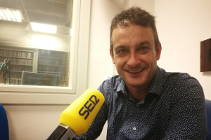 Isra Polo se lo pasó bomba con la victoria del Almería.