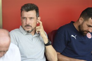 Juan Carlos Unzué en su visita al Mediterráneo.