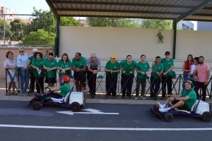 Usuarios del centro ocupacional Juan Goytisolo de la Asociación de Personas con Discapacidad Verdiblanca,