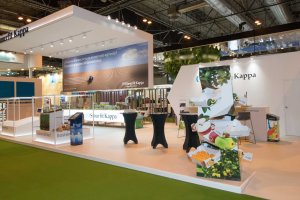 Stand de Smurfit Kappa en la feria.