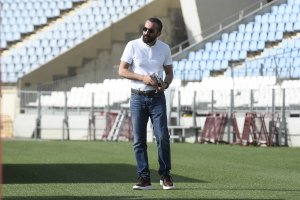 Mohamed El Assy, en el Estadio de los Juegos Mediterráneos.