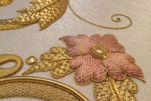 Detalle del nuevo manto para la Merced.