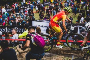 Los bikers en acción.