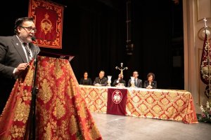 Imagen del pregón de la Semana Santa de 2019, de Alfredo Casas.