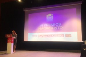 Antonia S. Villanueva, subdirectora de LA VOZ, en la apertura de los VI Premios Nacimiento.