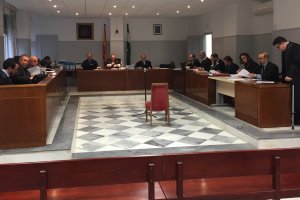 Sala de vistas en el juicio celebrado en 2018