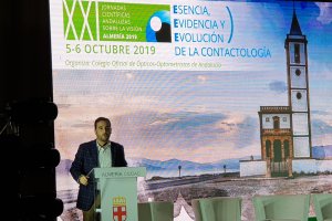 El concejal Carlos Sánchez, durante las jornadas.