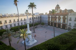 Fotografía de la Plaza Vieja de la capital almeriense.