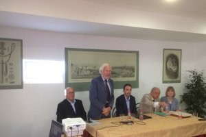 Julián Pérez Flores, Hermanfrid Schubart, Pedro Ridao, Osvaldo Arteaga y Anna María Roos.