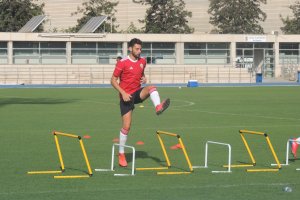 Iván Martos, en un entrenamiento.