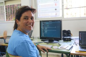 Laura Castelo, participando en la JamToday