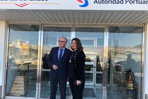 Caicedo y Crespo, en el Puerto de Almería.