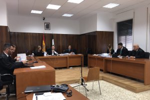 El tribunal, la fiscal y la acusación particular.