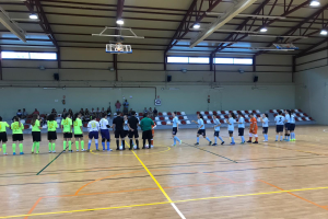 Las jugadoras celestes han ganado en tierras malagueñas.