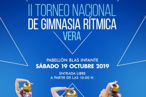 Cartel anunciador del Torneo de Gimnasia Rítmica de Vera.