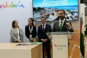 El alcalde de Almería, durante su intervención.