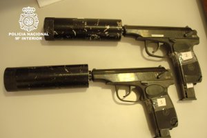 Las dos pistolas halladas en el jacuzzi en 2009