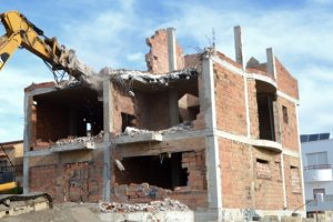 Vivienda construida ilegalmente en Balanegra.