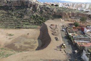 Vista del nuevo vial entre Pósito y Almanzor. FOTO: Alcazaba de Almería