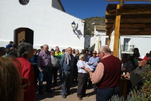 Concentración celebrada ayer en Alcóntar.