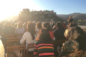 Terraza del Ayuntamiento cedido para la presentación del libro
