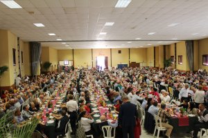 Acto con los mayores en Cuevas del Almanzora.