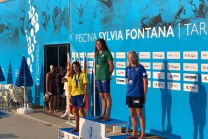 Elena Liarte en el campeonato de España Alevín de Verano 2019.