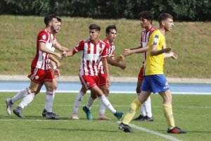 Celebración del gol del empate.