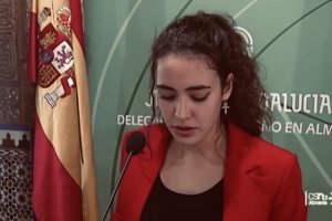 Marta Calderón durante el I Torneo Nacional de Debate Económico.