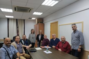Reunión celebrada entre los representantes municipales y las cofradías.