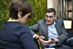 José Luis Sánchez Teruel, secretario provincial del PSOE durante la entrevista