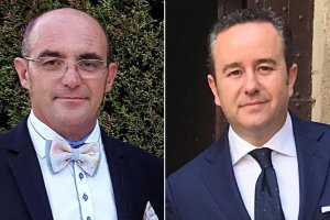 Los candidatos: Joaquín Berenguel, foto izquierda; y Jorge Juan Fernández Compán, foto derecha.