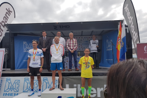 Juan Antonio Ramos en el podio nacional.