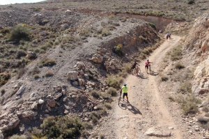 El dron de Tucán Soluciones Aéreas captó a Manuel Fernández en una de las subidas de La Desértica 2019. Tucán