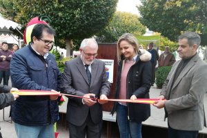 Juan José Romera, alcalde de Canjáyar, en la inauguración del VII Día del Aceite y la X Muestra Empresarial.