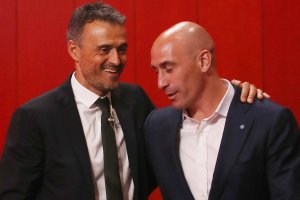 Luis Enrique y Luis Rubiales.