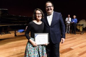 La almeriense María del Pilar Miralles Castillo  en el escenario