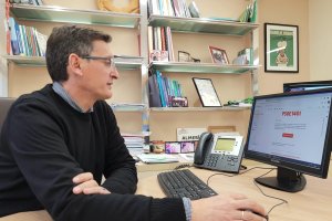 Sánchez Teruel participó ayer en la votación telemática.